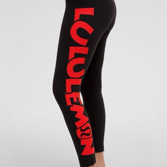 Lululemon Disney x lululemon Align™ High-Rise black leggings 25" Women Size 6 - Picture 1 of 4